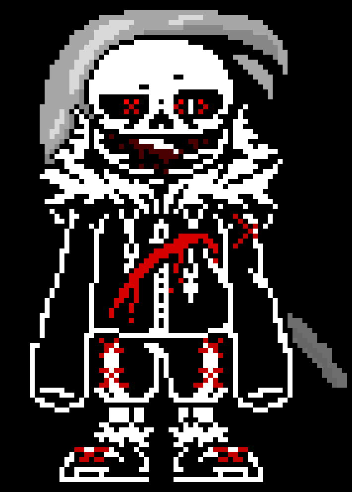 [96c78c] *Slumps to his knees, then he falls*