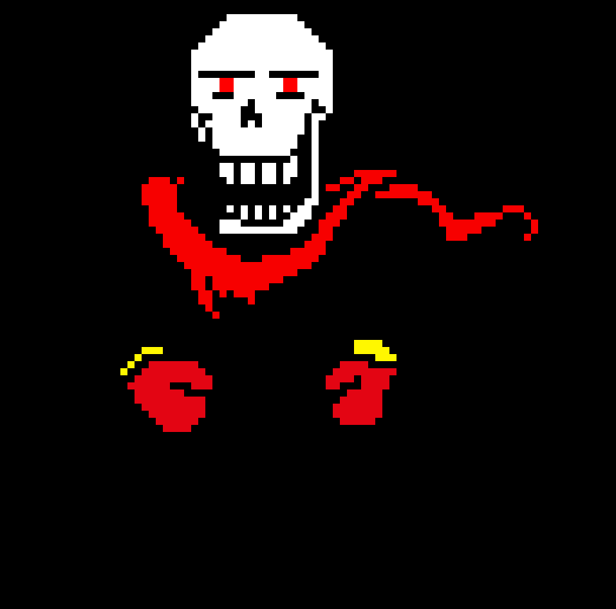 [e5fe00] dusttale Papyrus sprite
