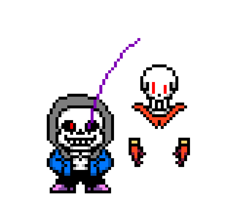 [9c88ab] My DustTale Sans And Phantom Papyrus