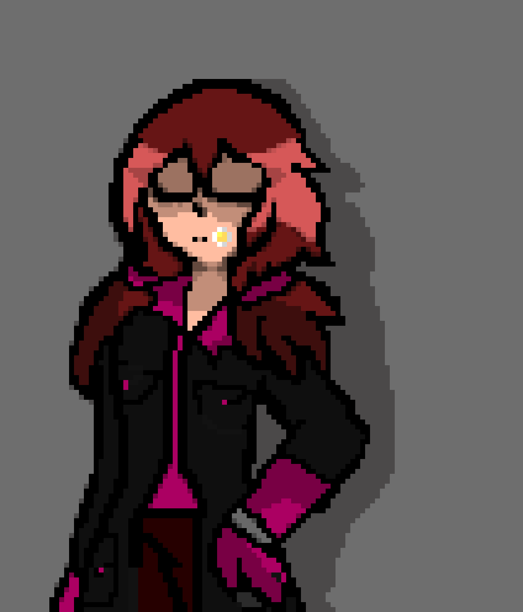 [a8a3be] -pick up something- ... alright I found it ... -she goes all the way to her place-