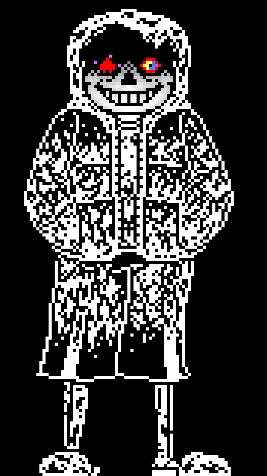 [95be89] "DustTale Sans, but he`s proportionally correct | Rework... I think I put too much dust... -Terrie