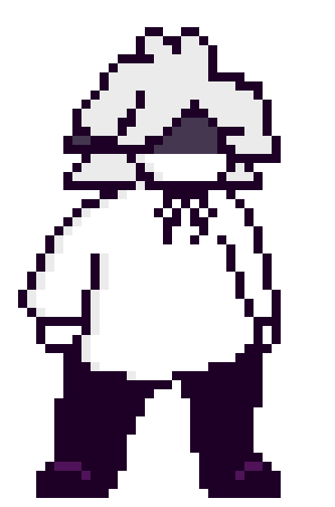 [e27272] I want my oc to look something like this a little mini version i am not taking this oc btw just using it for a example. Make mine holding a knife but the knife is on his back with him holding the handle of the knife