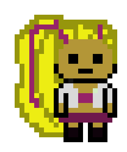 [9664c4] danganronpa pixel sprite base gyaru