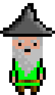 [bb0007] Pixel Wizard Lime Idle AniF2