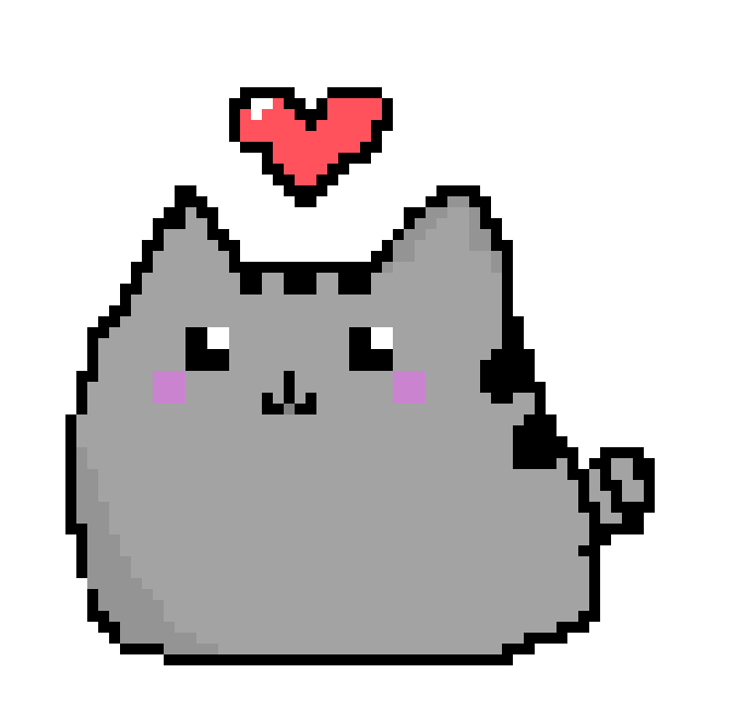 [9664c4] Pixel art Pusheen <3