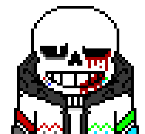 [0ae1f1] *coughs blood, some blood runs down the bones that are going into his back*