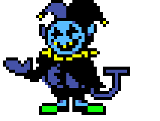 [6dc9d4] Jevil "I'm going to say the N-word" Kris "No you can't do that, thats racist." Jevil "I can do anything" Jevil "Ni--*the world blows up.*