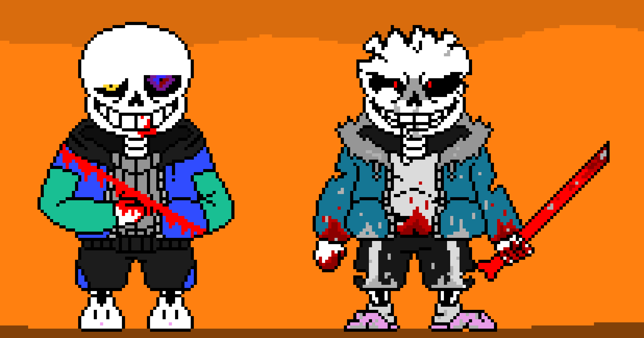 [7ce906] Two OCs fighting lol
