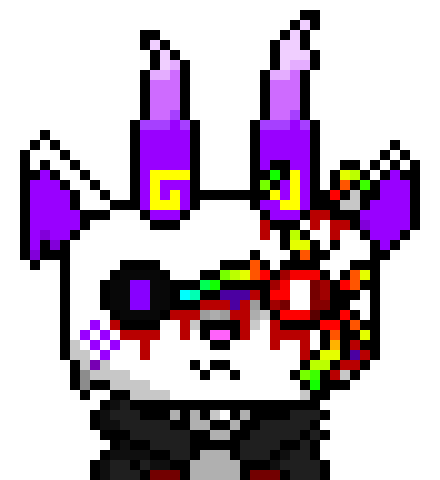 [5b2f3e] -purple fire surrounds them, mist shrouding them in darkness to have them be in a dark, hazy, burning background- 