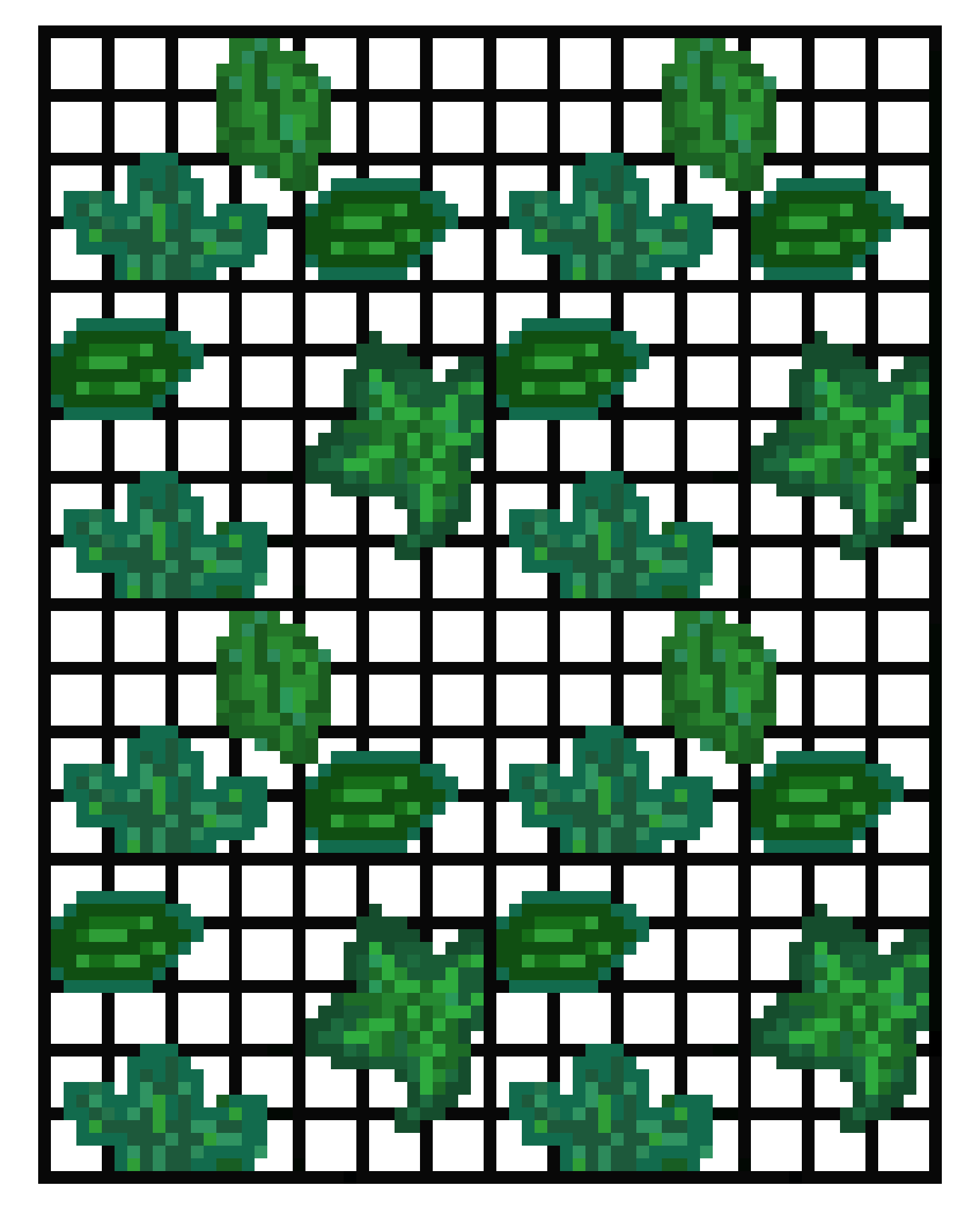 [9664c4] Grid with Leaves 