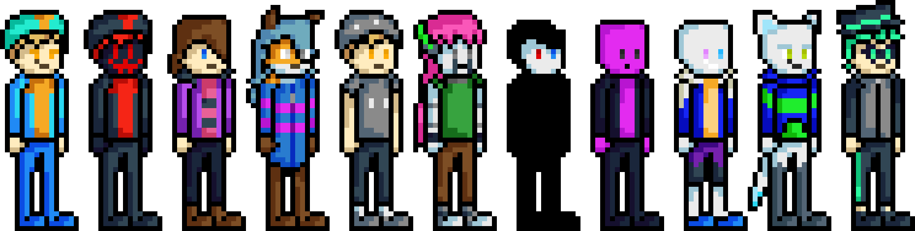 [ca38aa] i think i'm gonna make the things of pixel art peoples a separate thing to all the other costumes just so i have more room to add people