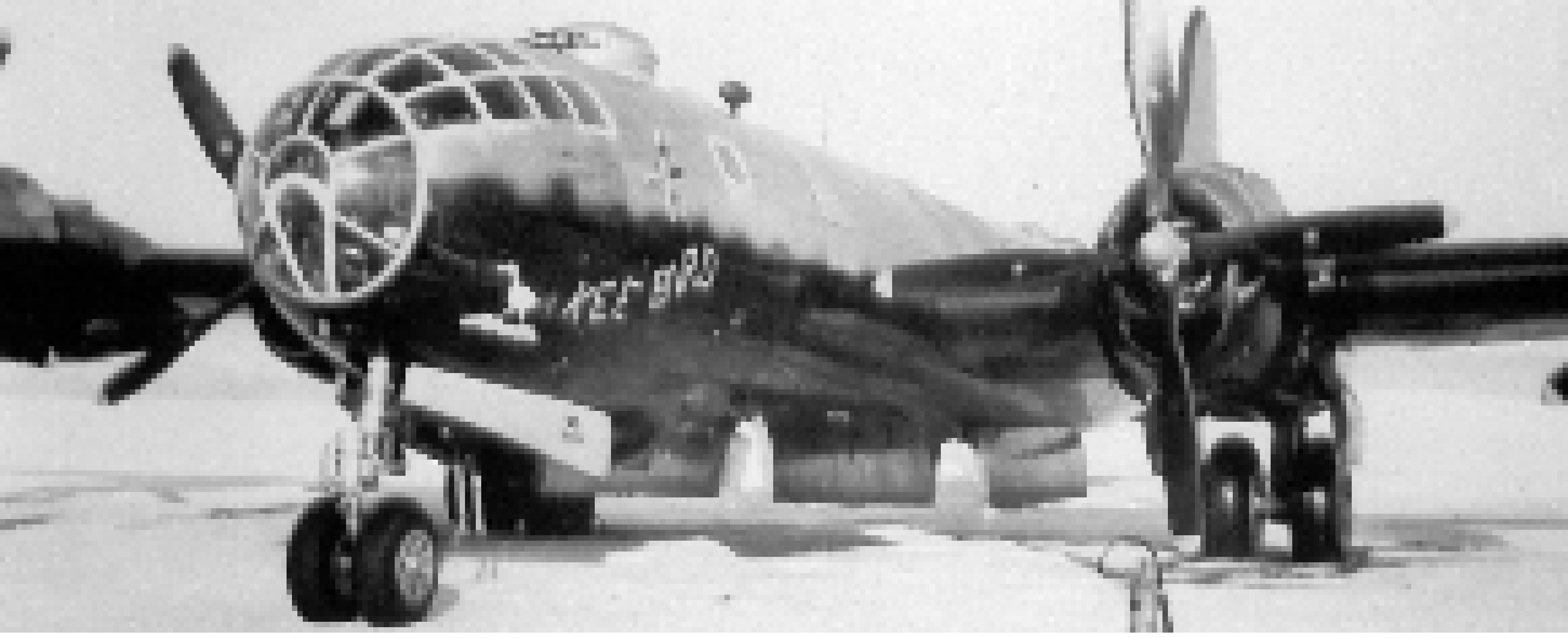 [450a4c] this b-29 was planned to fly again but it caught fire in its fuselage and they abandoned it