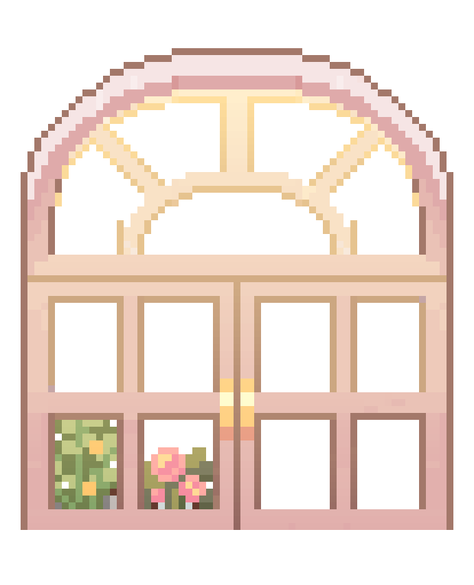 [bbafc9] GreenHouseDoorPink