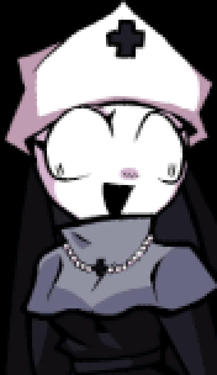 [a24445] *Declines to herself, and just walks back to where he usually hangs out*