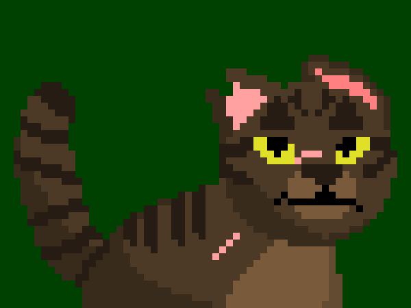 [d0027a] Before the battle against BloodClan, Tigerstar is killed by Scourge with a devastating blow that rips all nine lives away from him at once.-Oreo  