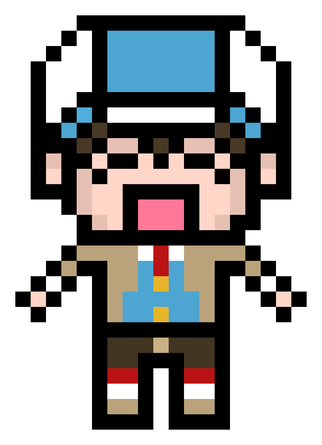 [b63f4b] Arthur Pixelart Cheer arms down