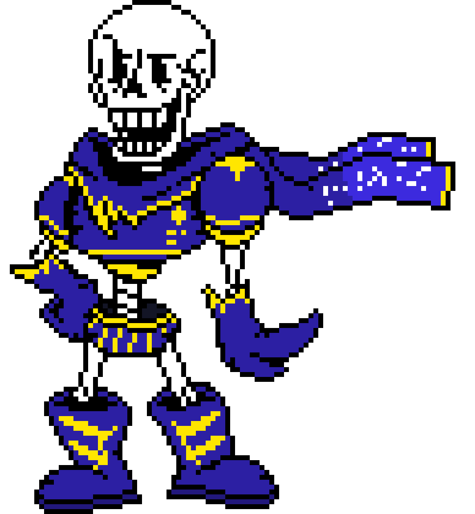 [cdd866] *Outertale Papyrus stands there as a solid figure....not yet alive...*