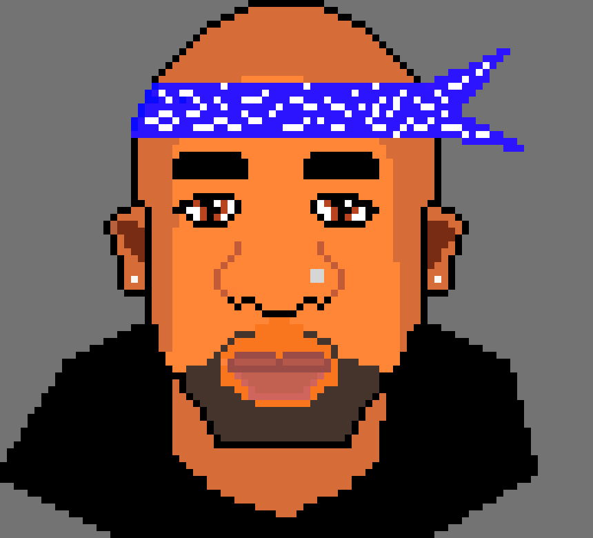 [9664c4] tupac pixel art