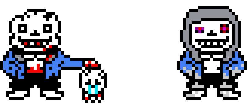 [93f87b] Dust! Sans and Insanity! Sans overworld sprite