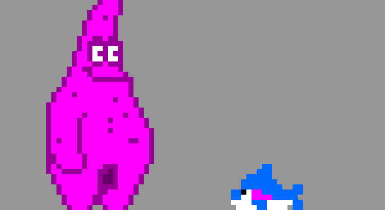 [72c467] The Lights Turn On, And He Sees A Giant Patrick!