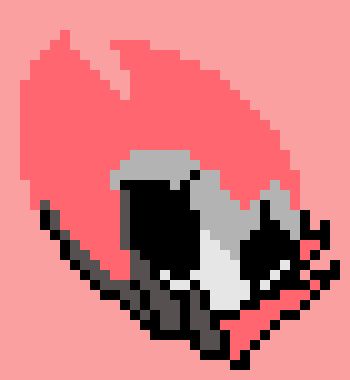 [05b0c1] *Data Grimm takes the hit. He then goes up past Mocha, exploding into pinkish-red fire that rains down on Mocha.* 