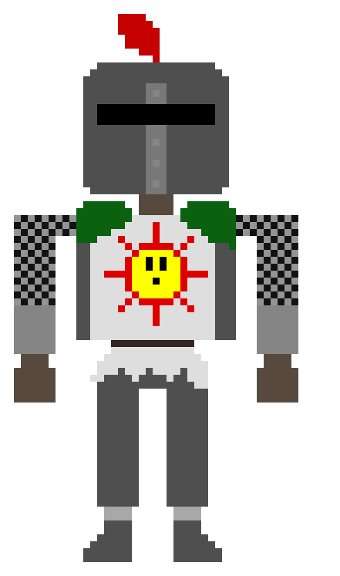 [2fcb16] Solaire: *he gets in his make-shift bed and lays under the covers* Why.......