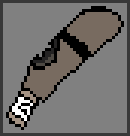 [741690] *Scout reselects the baseball bat* -Ben