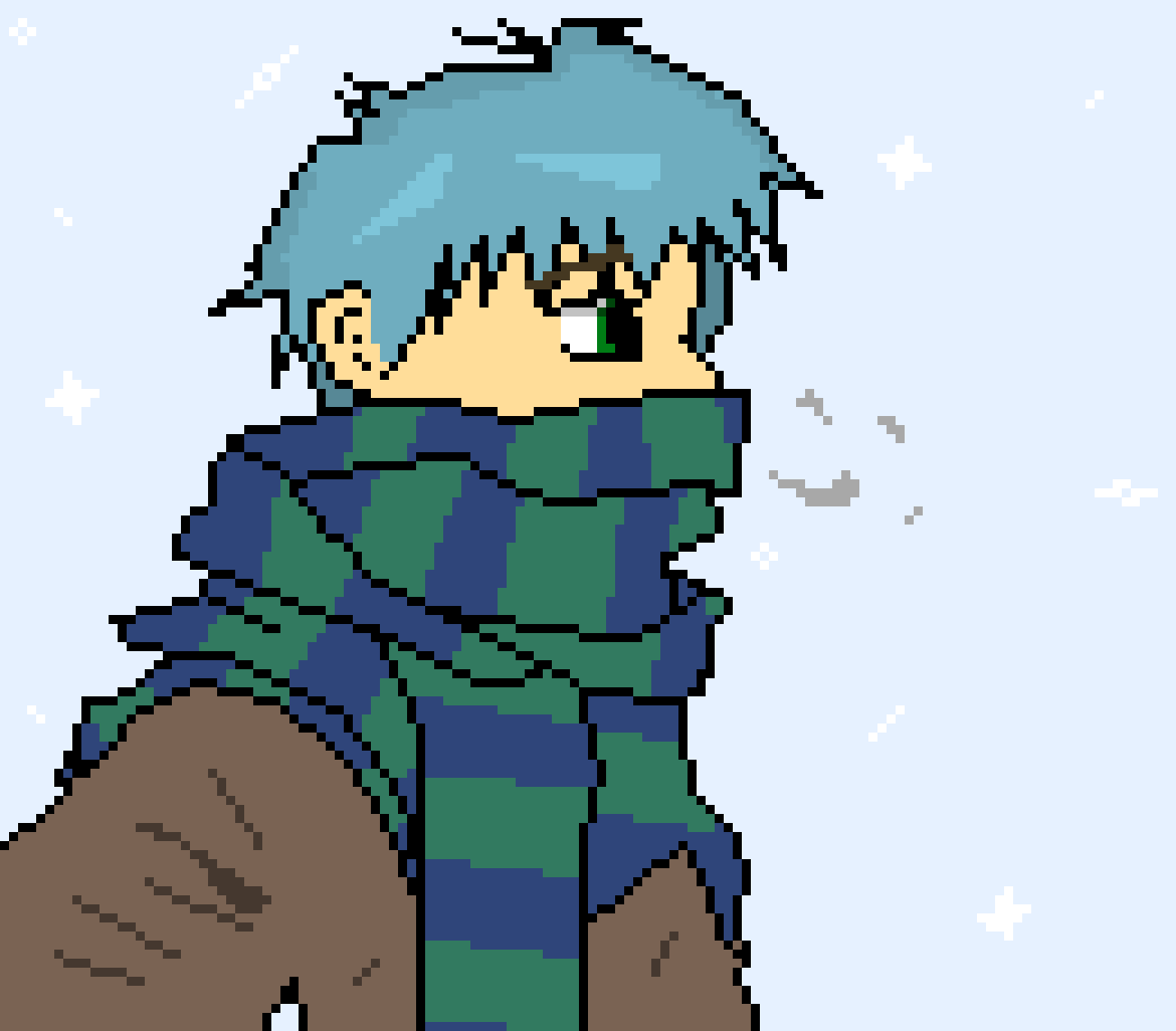 [3a33bd] (Falls asleep in it and snow starts piling on top of him)-Cade