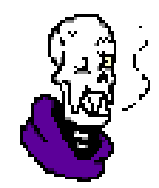 [e76759] SwapFell Papyrus Head ( With Cigar )  - SD