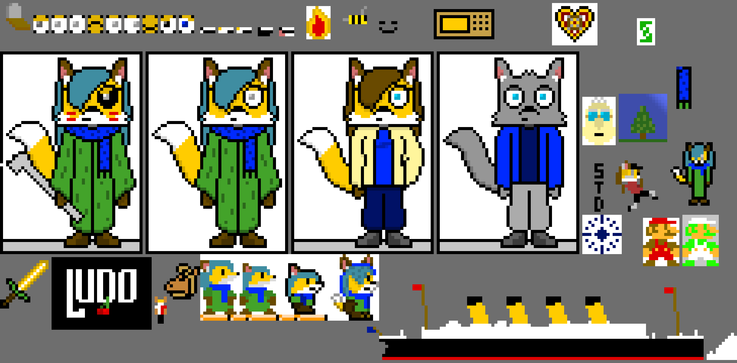 [6d74d1] Also, I think I went a little too far back in time. Back when Foxlynn was Shorter, and my entire canvas was a mess like Jesus Christ! I do remember and miss that old LUDO thing, though! -Foxlynn