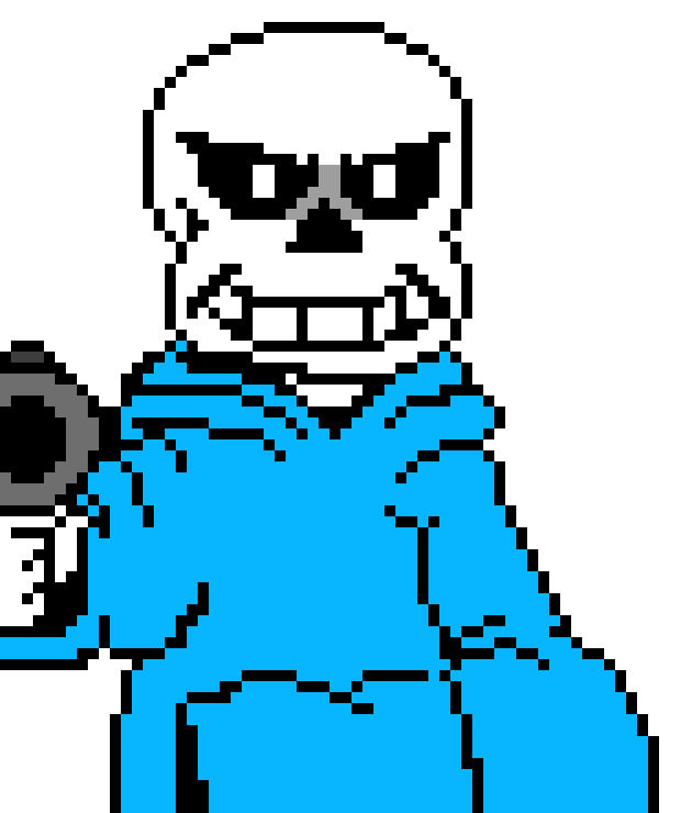 [a82578] *blue souls chara into a blaster*