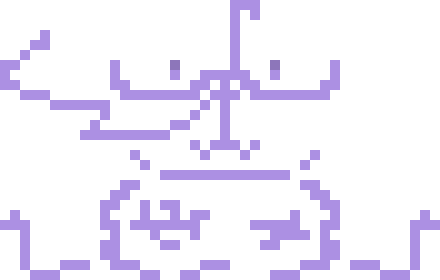 [f5254f] I've been thinkin' of something else for the idea that isn't really that important but just smth neat I'd like to add. Smth like The Entity from DBD or The Spectre from Forsaken, something that brough everything together ig. I've been thinking of calling it "The Artist" bcus like,... Pixel Art Make