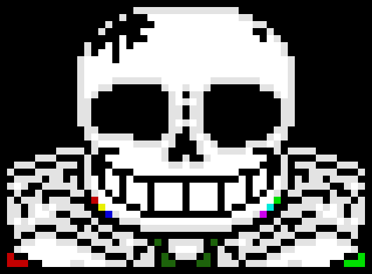 [e8cb42] oh right, you cant summon blasters of your own, you- well i can now *summons a blaster with rainbow coloured eyes and its massive*