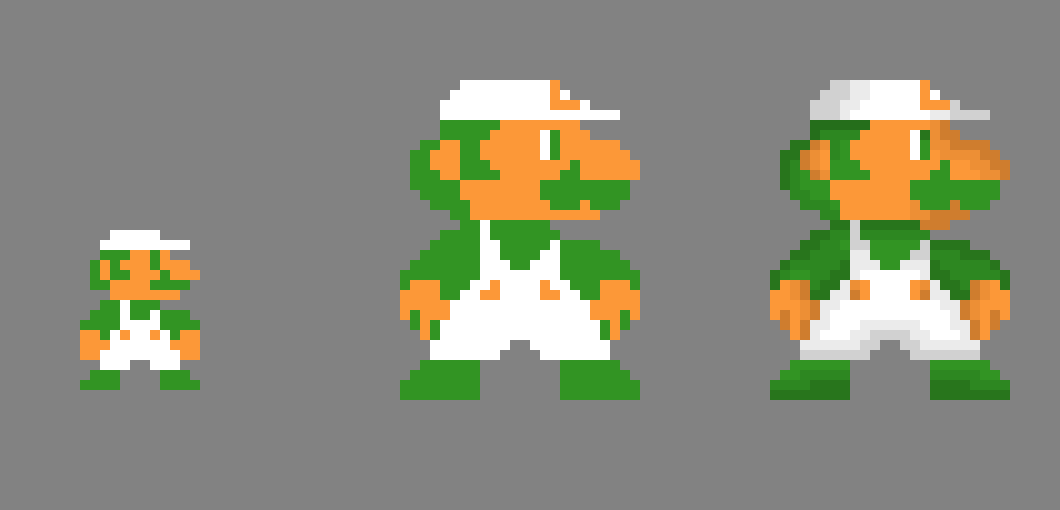 [c06d33] Luigi pixel art