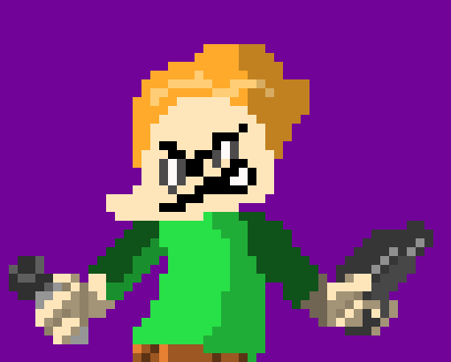 [401102] *walks around and walks into the ally*hey you weirdo outta my way-pico