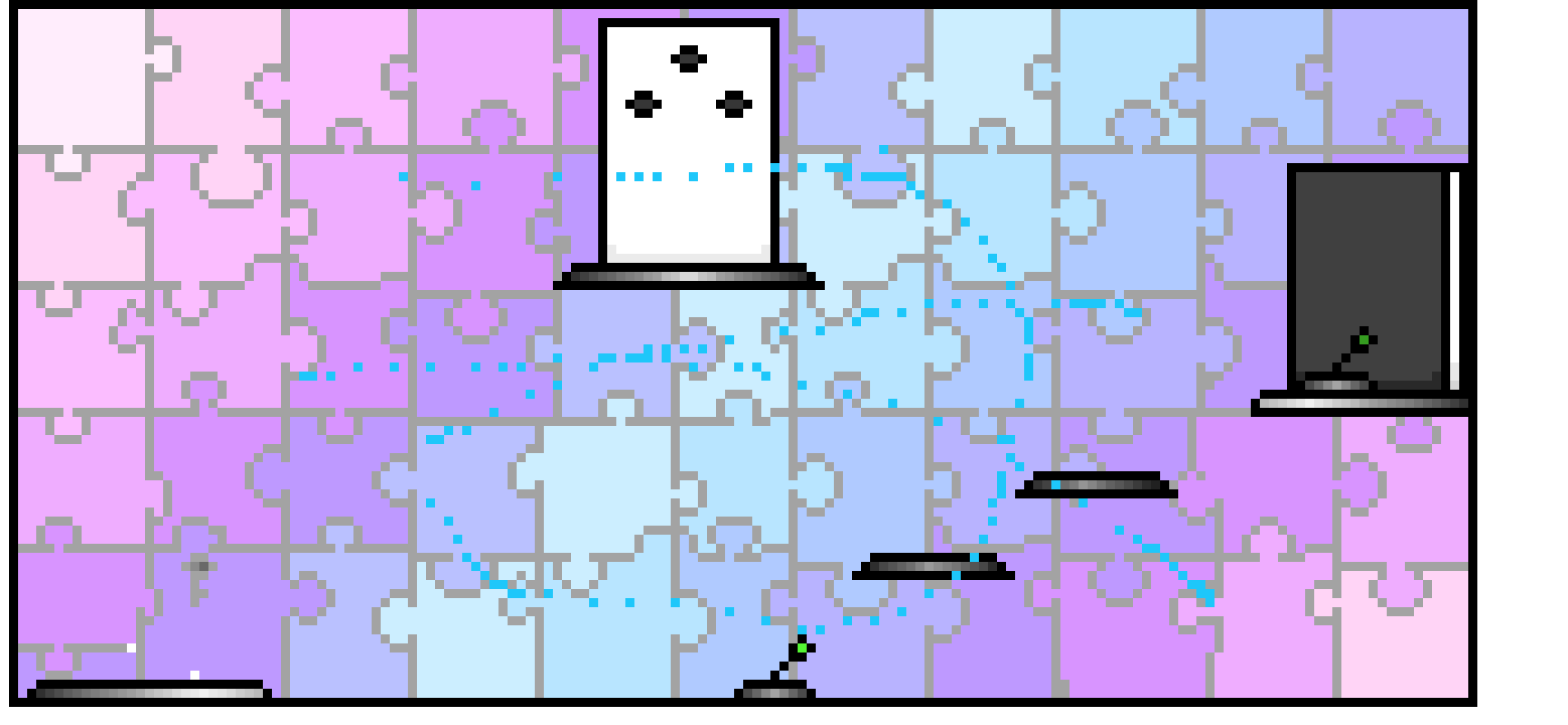 [9664c4] Puzzle 2 closed door 2nd lever green c3 a37