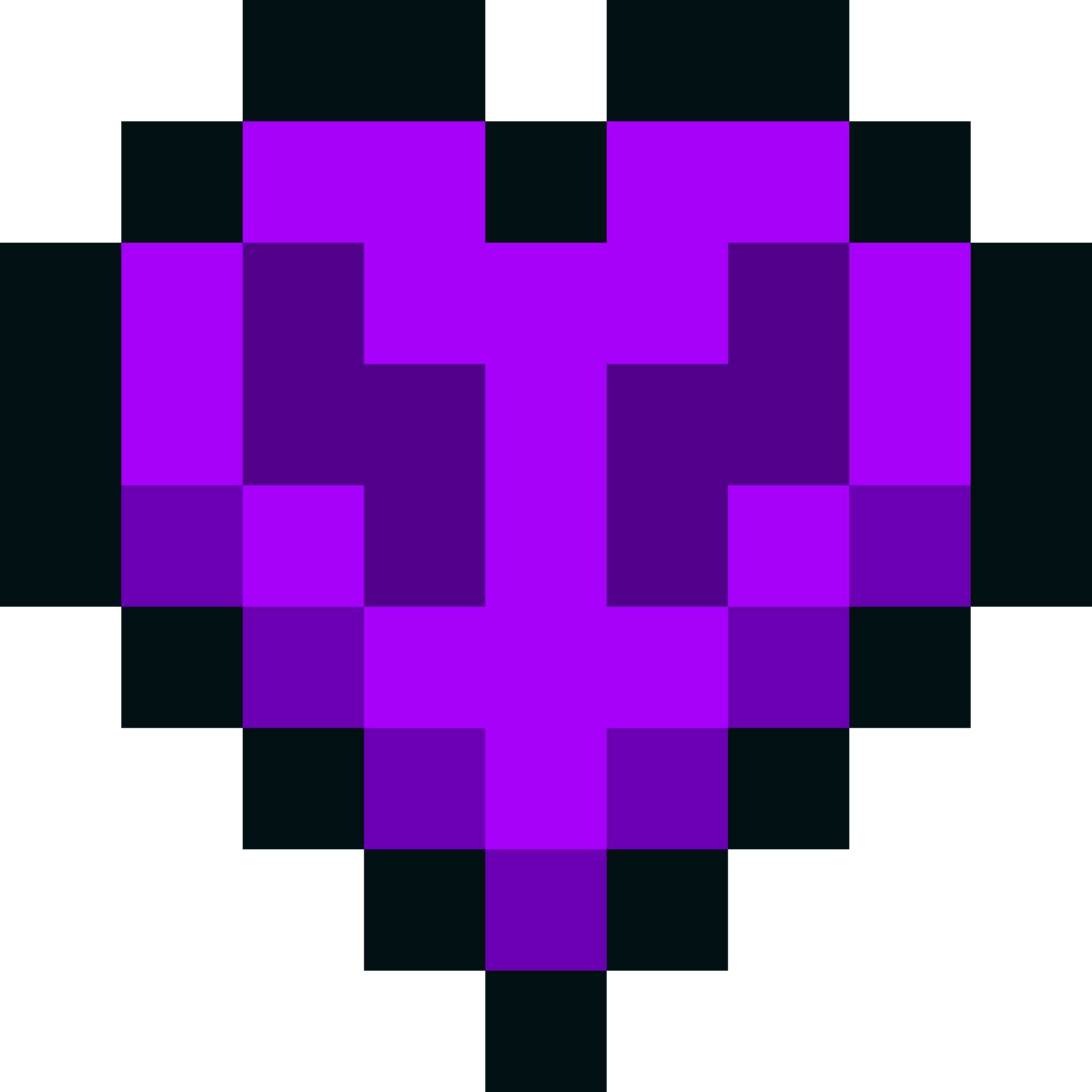 [25aaa9] Minecraft Hardcore heart darker purple