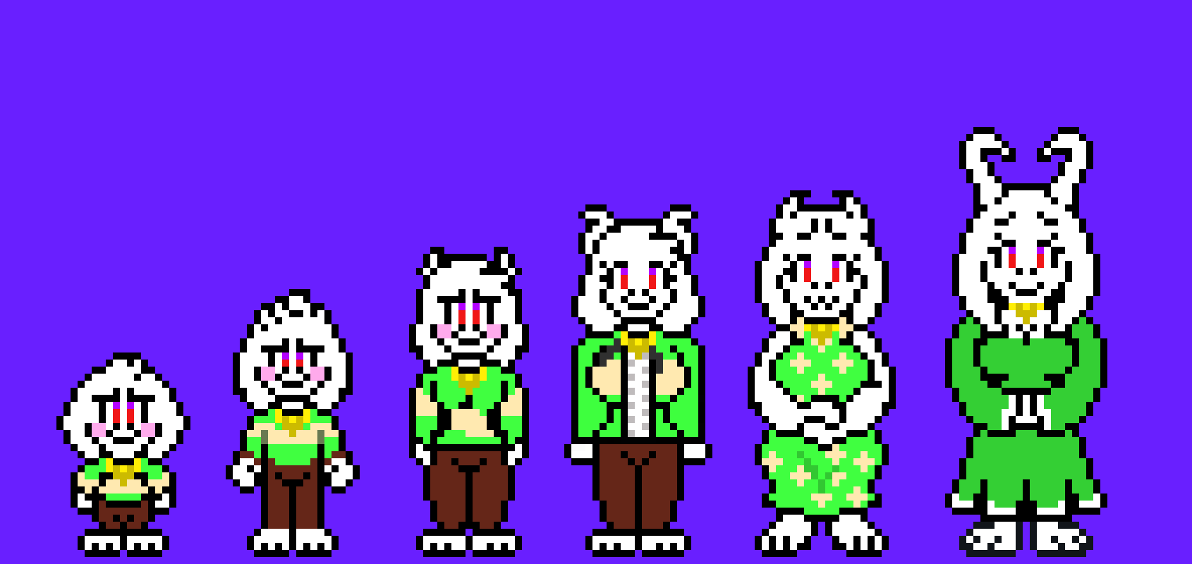 [2ef55a] Autumn-I also made a Monster Chara one,I do happen to think Chara is a female while Frisk is a male,just what I think anyways,my favorite one is the 4th,whatcha you guys think?