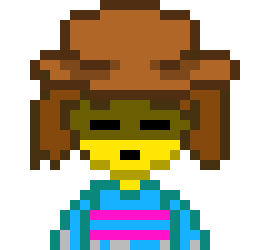 [071788] ain't even 8 hours since I first made these frisk sprites I mean