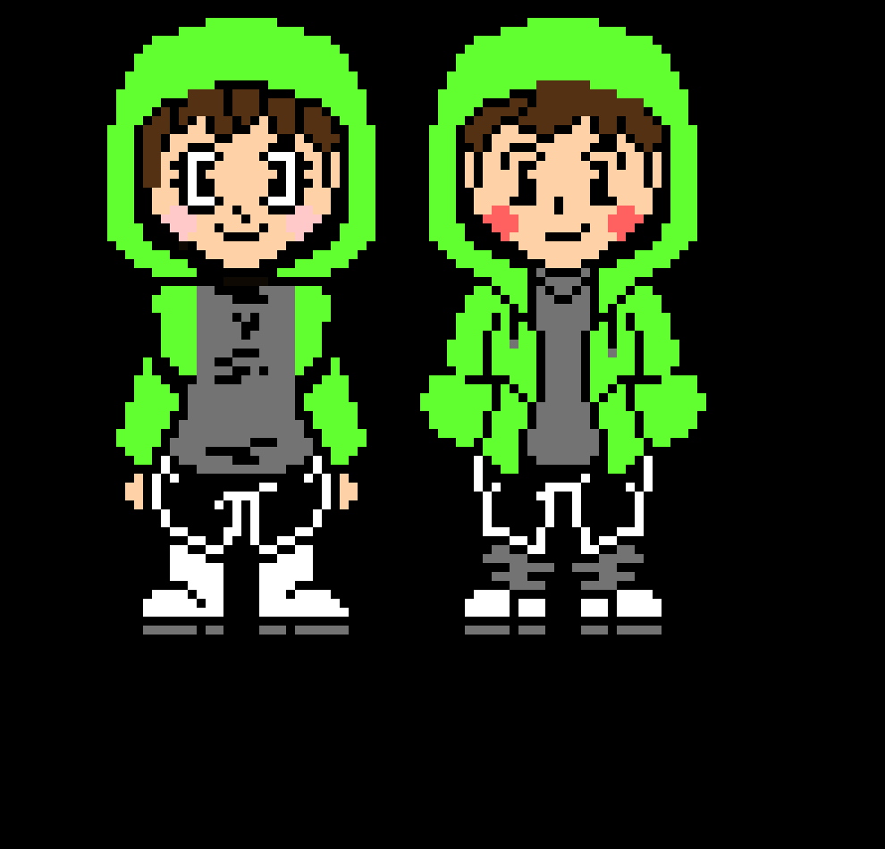 [6d923a] Female and Male Storyshift Chara.