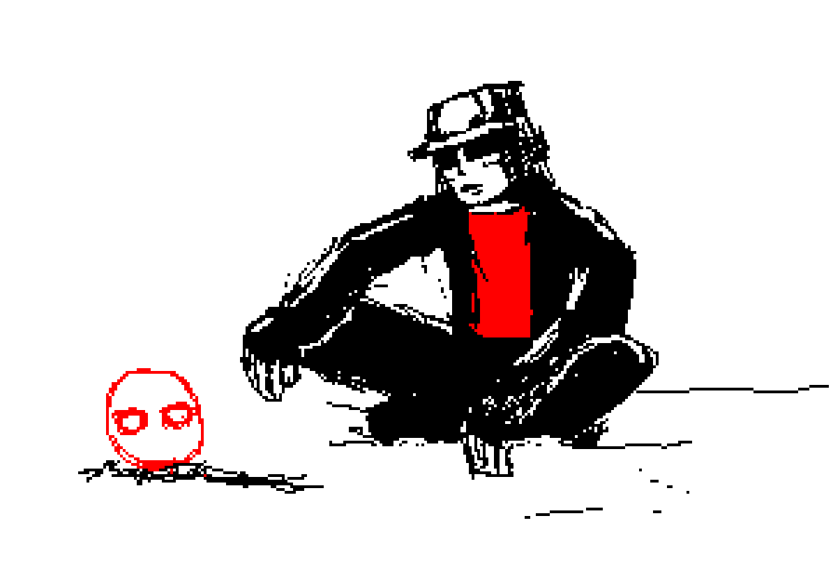 [024523] [Andre] [ i should stack some firewood and roast some marshmallows, his head will keep the firewood in an upright position]