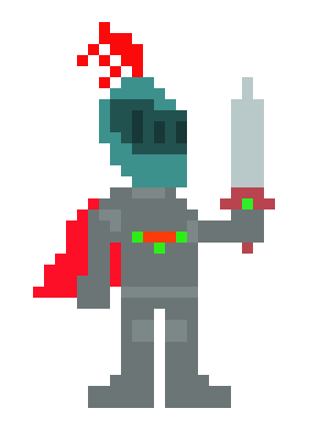 [4b3366] Pixel art Warrior