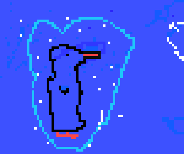 [9664c4] penguin in the snow