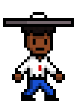 [8e9501] How about making pixel art weapons in battle?