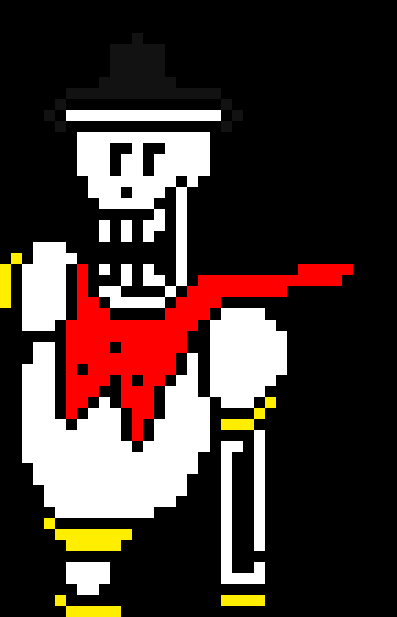 [2abe54] gunther what to you think of this papyrus overworld style sprite that i did?