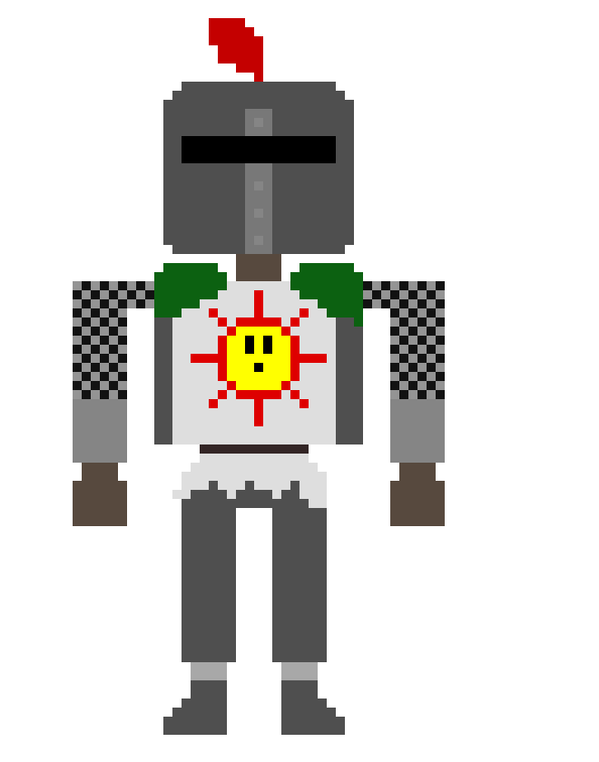 [2fcb16] Solaire: *He Is praiseing the sun at where he normal is*