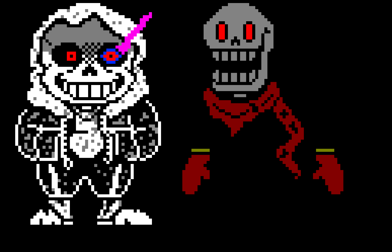 [43520c] dust sans: .... anyways. as i was saying. you have to help me grind EXP.