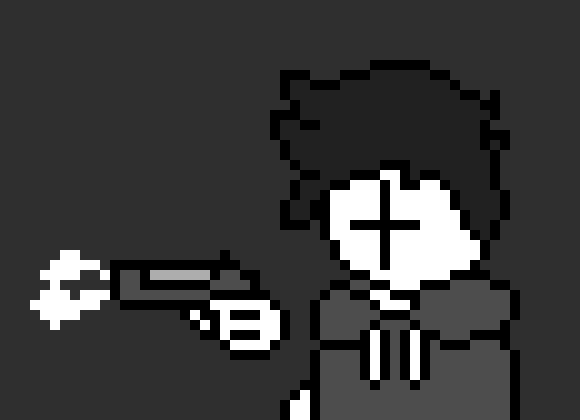 [0b51d0] -He shoots one of your legs.-