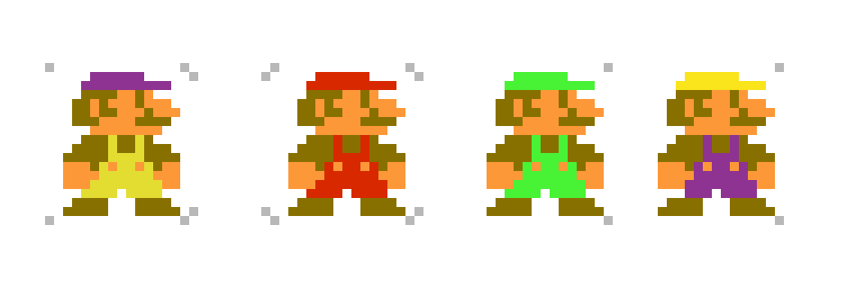 [64b4d5] Mario, Luigi, Wario and Waluigi