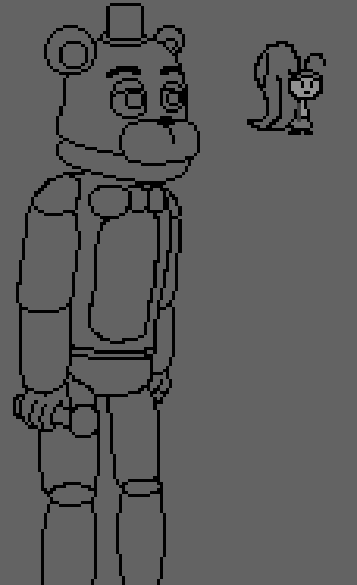 [f7c573] fredbear outline finished